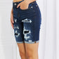 Judy Blue Lucy High Rise Patch Bermuda Shorts