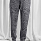 Full Size Leopard Drawstring Pocketed Pants