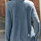 Round Neck Ribbed Long Sleeve T-Shirt