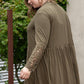 Plus Size Lace Detail Open Front Ruffle Hem Cardigan