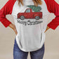 MERRY CHRISTMAS Graphic Raglan Sleeve T-Shirt