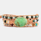 Natural Stone & Agate Layered Bracelet