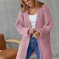 Open Front Long Sleeve Cardigan with Pockets