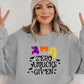 Full Size Round Neck Long Sleeve ZERO AMUCKS GIVEN Graphic Sweatshirt