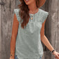 Sleeveless Eyelet Tank Top