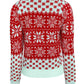 Snowflake Round Neck Long Sleeve Sweater