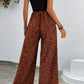 Two-Tone Square Neck Wide Leg Jumpsuit