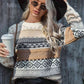 Dropped Shoulder Round Neck Sweater