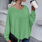 Full Size Round Neck Dropped Shoulder Tied T-Shirt