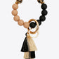 Beaded Keychain with Layered Tassel