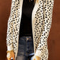 Full Size Printed Long Sleeve Cardigan with Pocket