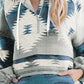Geometric Quarter-Zip Hoodie