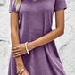 Short Sleeve V-Neck Mini Dress