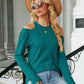 Dropped Shoulder Long Sleeve Blouse