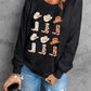 Christmas Element Round Neck Sweatshirt