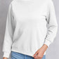 Round Neck Dropped Shoulder Sweatshirt