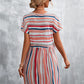 Striped Round Neck Dress