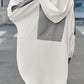 Color Block Quarter Snap Hoodie
