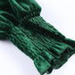 Square Neck Smocked Ruffle Hem Dress