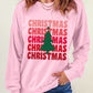 CHRISTMAS Round Neck Dropped Shoulder Sweatshirt