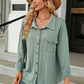Dropped Shoulder Shirt Jacket