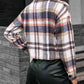 Plaid Collared Neck Button Down Jacket