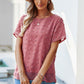 Swiss Dot Round Neck Blouse