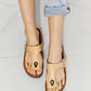 MMShoes Drift Away T-Strap Flip-Flop in Sand