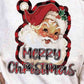 MERRY CHRISTMAS Graphic Asymmetrical Neck Top