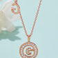Moissanite A to J Pendant Necklace