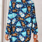 Printed Button Up Long Sleeve Cardigan