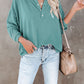 Buttoned Drop Shoulder Top