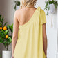 Tied One-Shoulder Blouse