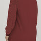 Plus Size Graphic Waffle-Knit Lace Long Sleeve Sweatshirt