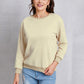 Round Neck Dropped Shoulder Sweatshirt