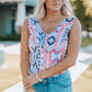 Geometric Scoop Neck Bodysuit