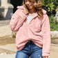 Zip Up Collared Neck Jacket with Pockets