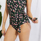 Marina West Swim Full Size Float On Ruffle Faux Wrap One-Piece in Floral