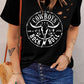 Graphic Round Neck Cutout Tee