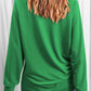 Sequin Letter Graphic Round Neck Long Sleeve Sweatshirt