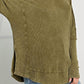 Exposed Seam Round Neck Long Sleeve Blouse