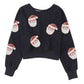 Santa Sequin Long Sleeve Sweatshirt