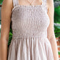 Smocked Tiered Sleeveless Dress