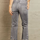 BAYEAS Mid Rise Distressed Cropped Dad Jeans