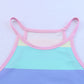 Striped Curved Hem Tank