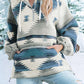 Geometric Quarter-Zip Hoodie