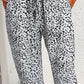 Leopard Pocketed Long Pants