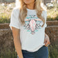 Round Neck Short Sleeve Graphic T-Shirt