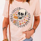 Graphic Round Neck Short Sleeve T-Shirt