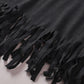 V-Neck Fringe Hem T-Shirt